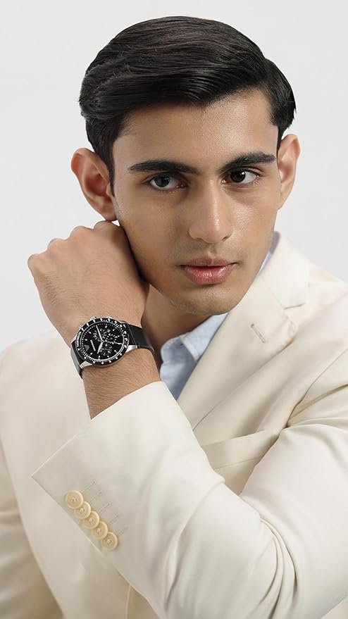 Emporio Armani Analog Blue Dial Men's Watch-AR11362 Stainless Steel, Multicolor Strap - Image 6