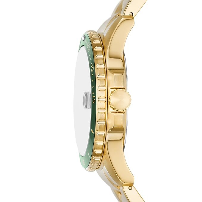 Fossil Analog Green Dial Men's Stainless Steel Watch-FS6030 - Image 3