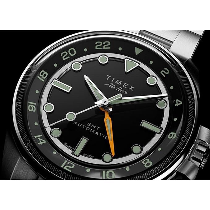 TIMEX Black Round Dial Mechanical Automatic Men's Watch - TW2Y723004A - Image 6