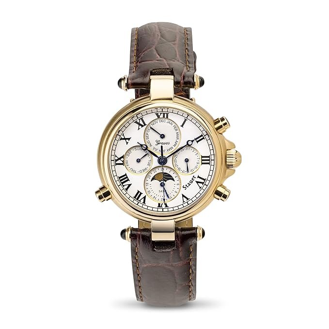 Stauer Men's Automatic Gold-Finished Graves '33 Wristwatch - Image 7