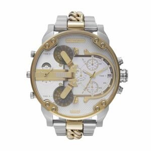 Diesel Mr. Daddy 2 Multicolor Quartz Stainless Steel Watch Dz7486, Chronograph, Men