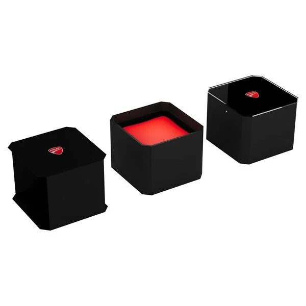 Ducati Quartz Chronograph Black Dial Red Silicone Strap Watch For Men - Image 6