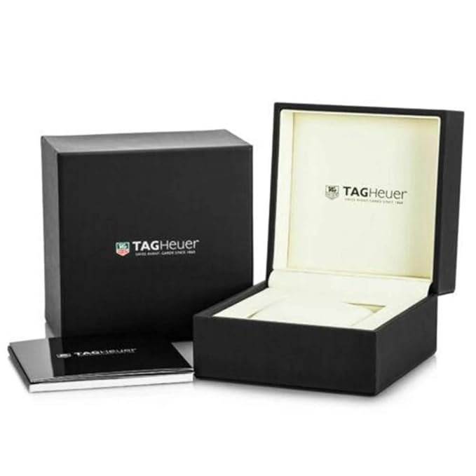 TAG Heuer Men's Aquaracer WAY201B.BA0927 Watch, Blue Dial, Yellow Stainless Steel Bracelet Analog Watch, 43mm, 300M Water Resistant, Swiss Automatic Movement, Silver Strap - Image 5