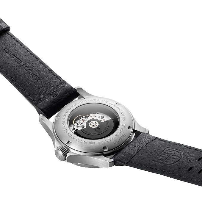 Luminox Leather Sea Day-Date Analog Dial Color Black Men Watch - Xs.0921, Black Band - Image 6