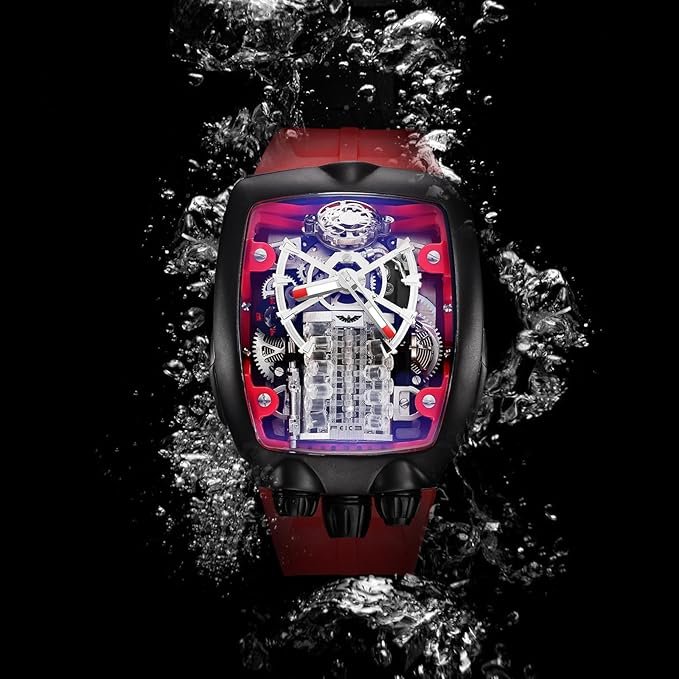 FEICE Watches for Men Automatic Skeleton Watch Waterproof Mineral Glass Japanese Movement Supercar Wristwatch Anti Shock Business Tourbillon FM666 - Image 4