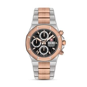 Swiss Military Hanowa Damask Legends Fireball Grey Round Dial Swiss Made Automatic Watch for Men | SMWGL0007060